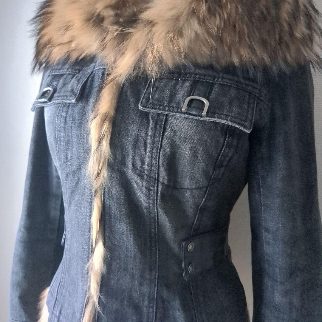 EPOCA リアルファー デニムジャケットラクーン おしゃれ