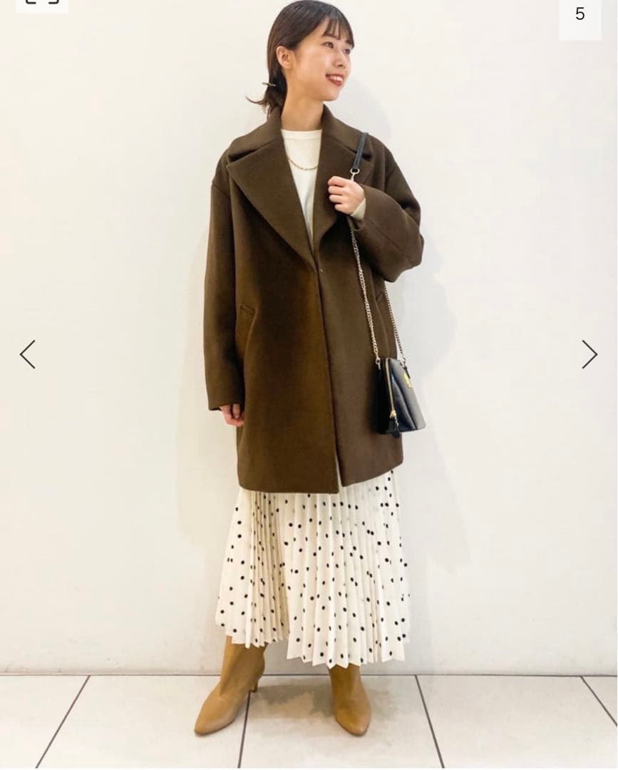 IÉNA コクーンショートコート 34 MANTECO