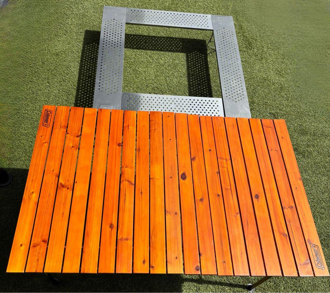 【値下げ中】Coleman アウトドアテーブル2点セット