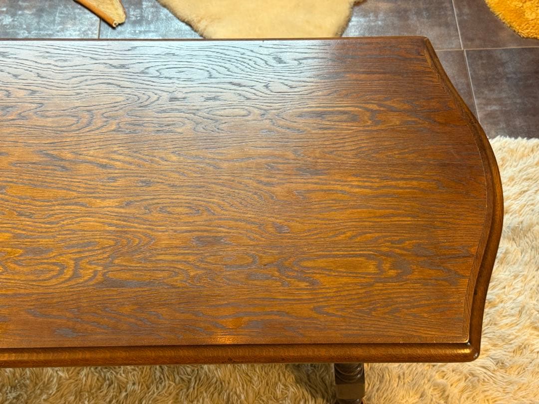 飛騨産業　ローテーブル　ビンテージ　アンティーク　センターテーブル　無垢材　IG