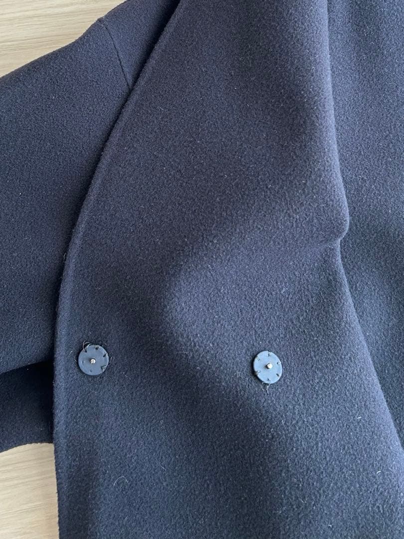 訳あり★ソージュ soeju ウールリバーミディコート　ネイビー
