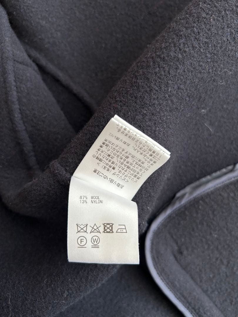 訳あり★ソージュ soeju ウールリバーミディコート　ネイビー