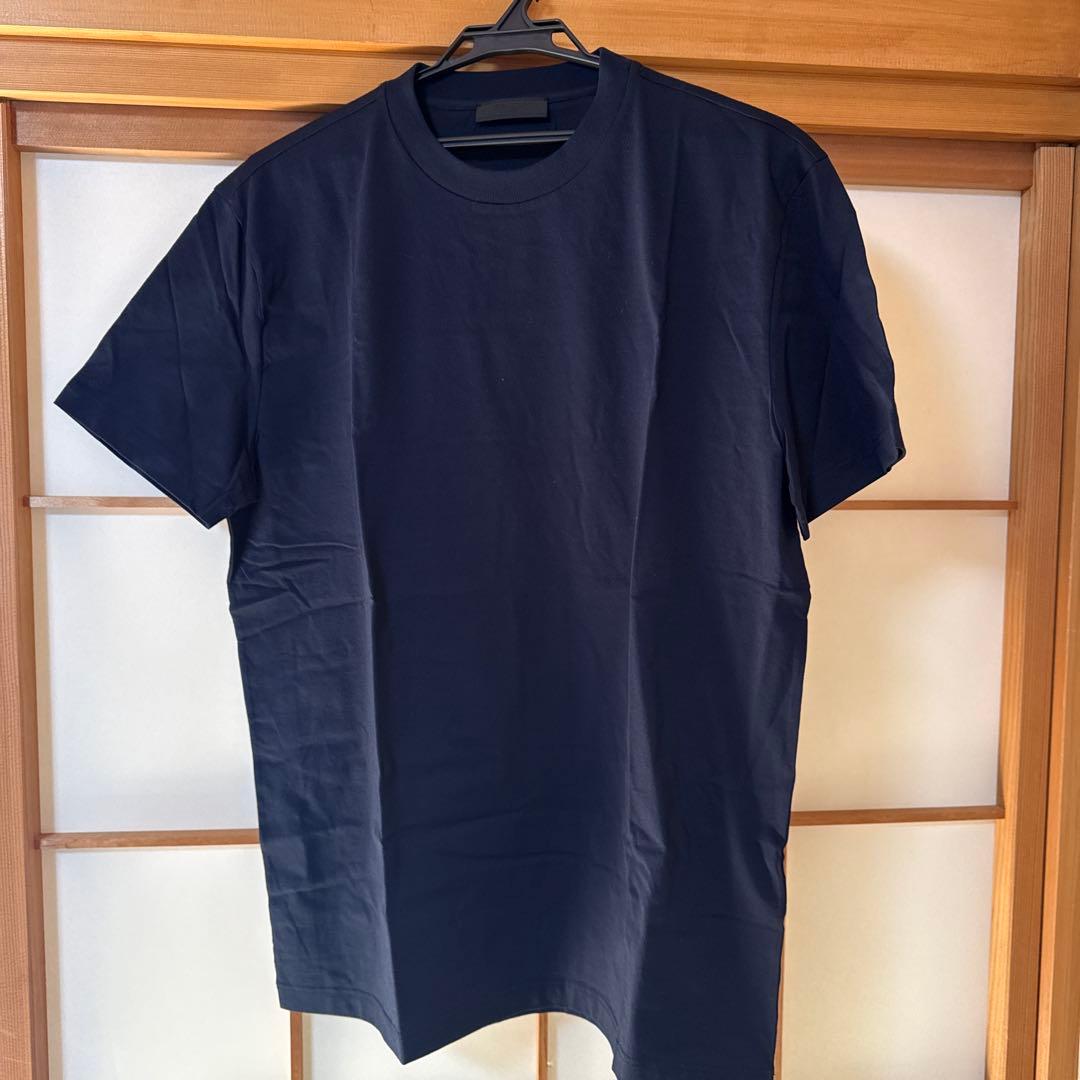 PRADAネイビー コットン Tシャツ　XXL