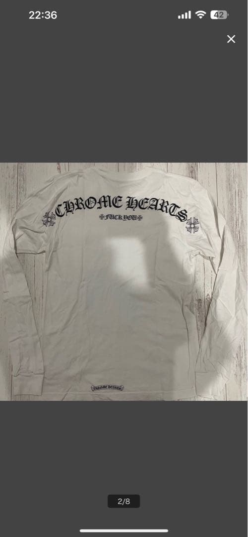 クロムハーツ fuck youロゴ ロングスリーブ ロンT