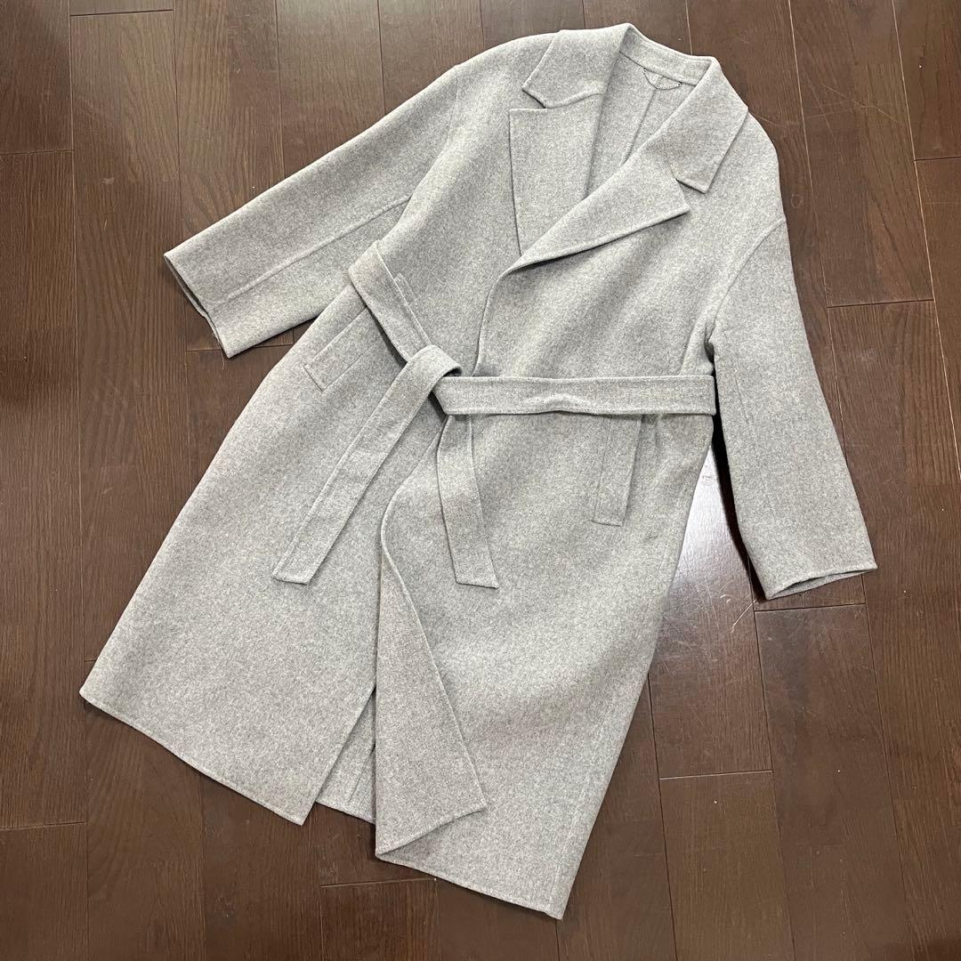 23区　MANTECO リバーコート　チャコールグレー　36