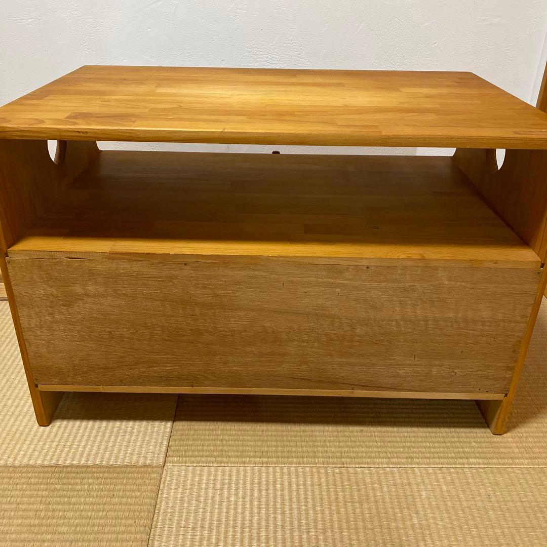 ハンドメイド　カントリー家具　テレビ台　ハートくり抜き