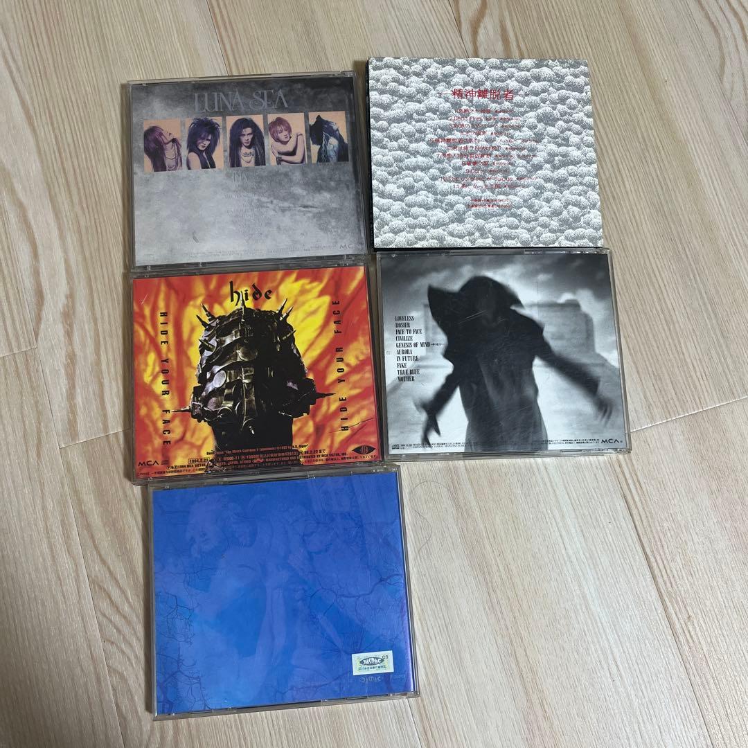 激レアインディーズ盤 デザビエ、HIDE、LUNA SEA、CD5枚セット