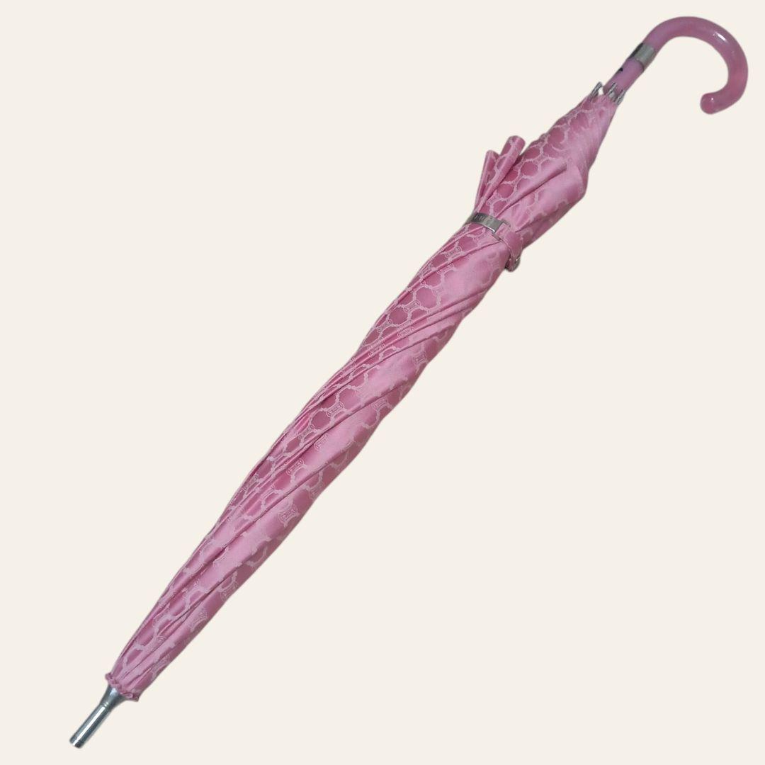 美品★CELINE★セリーヌ★マカダム柄★雨傘★軽量