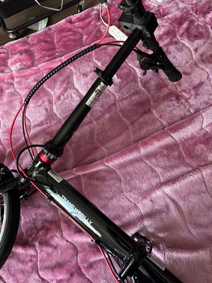 お得な付属品全て込み！超軽量Trans Mobilly 折りたたみ電動自転車