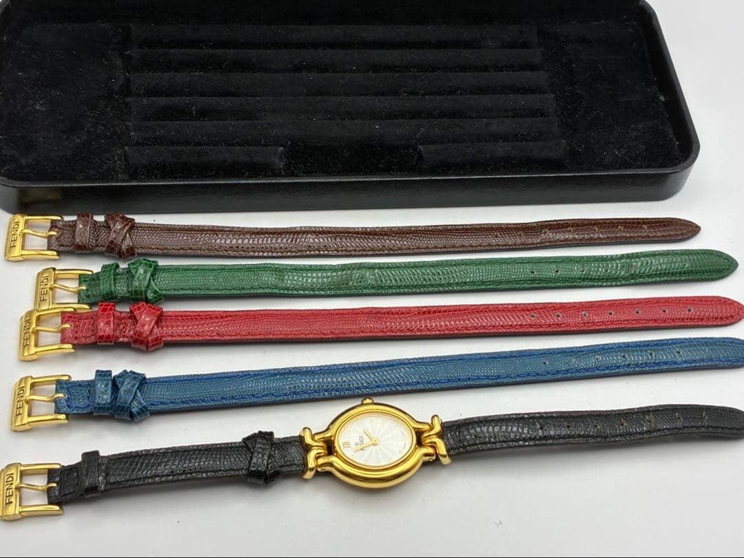 FENDI フェンディ カメレオン 良品 交換用ストラップ5本 レディース