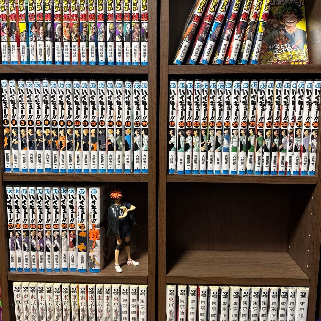 超美品 ハイキュー 全巻 完結セット 映画特典 フィギア付き