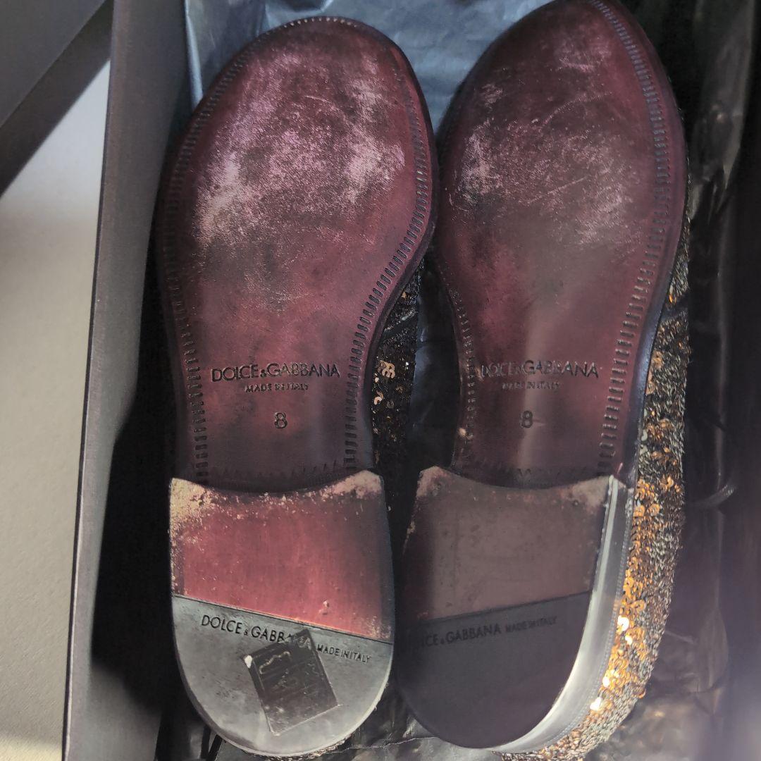 美品❀D＆G豪華絢爛❀スパンコールドレスレザーシューズ