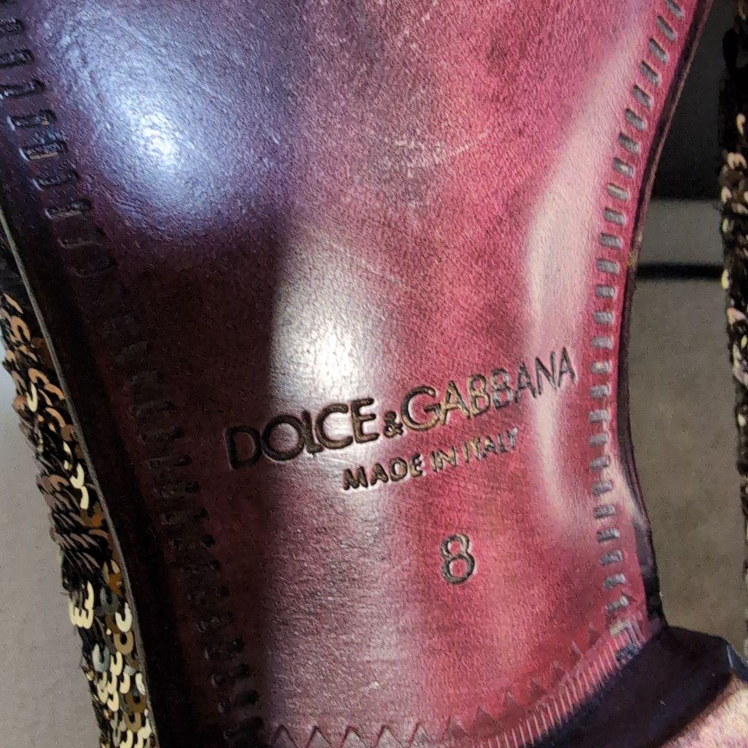 美品❀D＆G豪華絢爛❀スパンコールドレスレザーシューズ