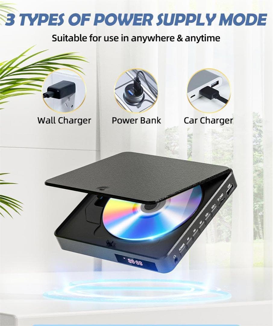 ミニ DVD プレーヤー HDMI 全リージョンフリー 1080P HD 小型