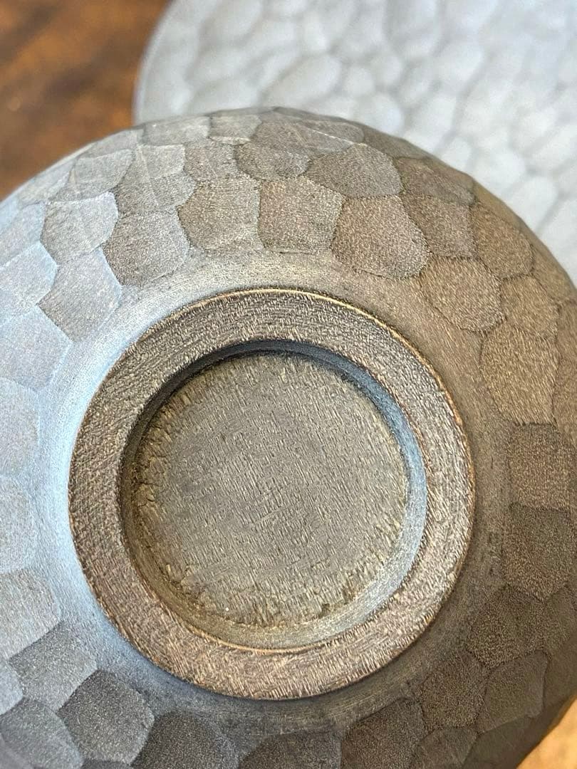 吉田欣司　珈琲茶碗　茶椀　白漆　木工　ボウルとソーサー セット　中皿　コーヒー