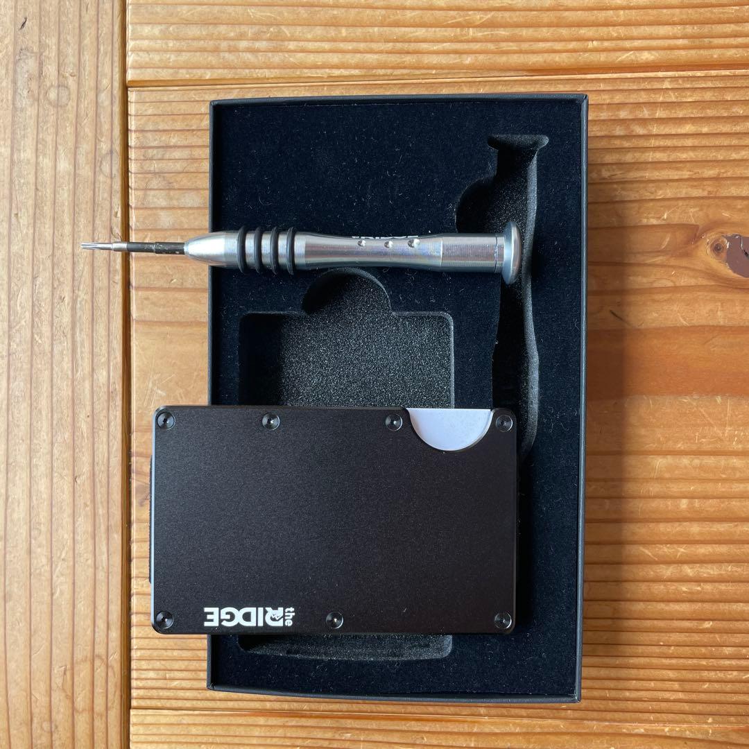 The Ridge マネークリップ&カードケース　マットブラック