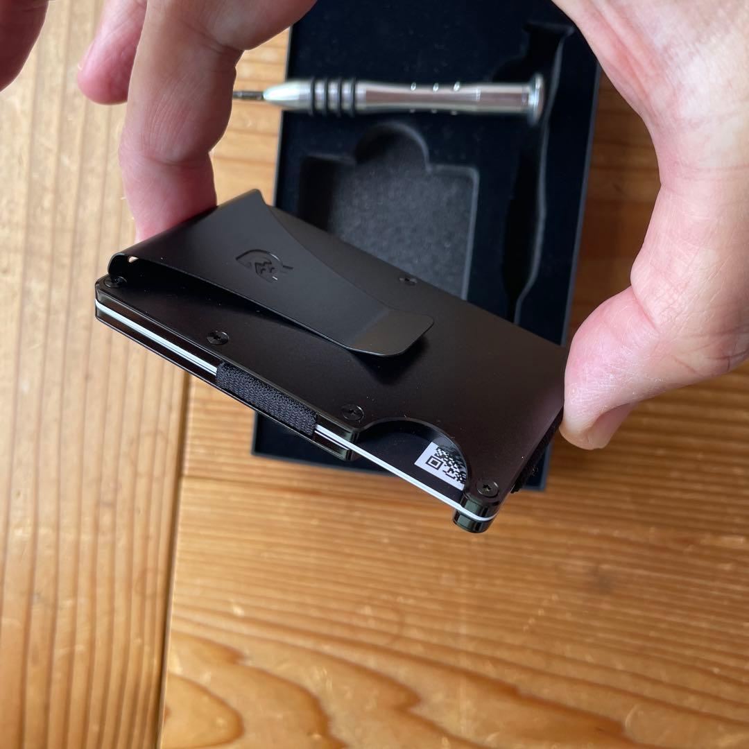 The Ridge マネークリップ&カードケース　マットブラック