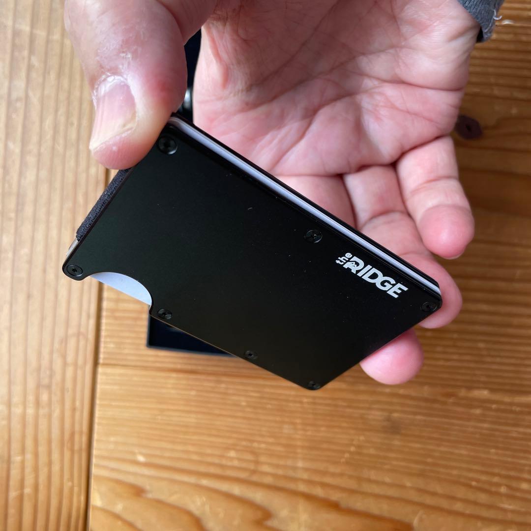 The Ridge マネークリップ&カードケース　マットブラック