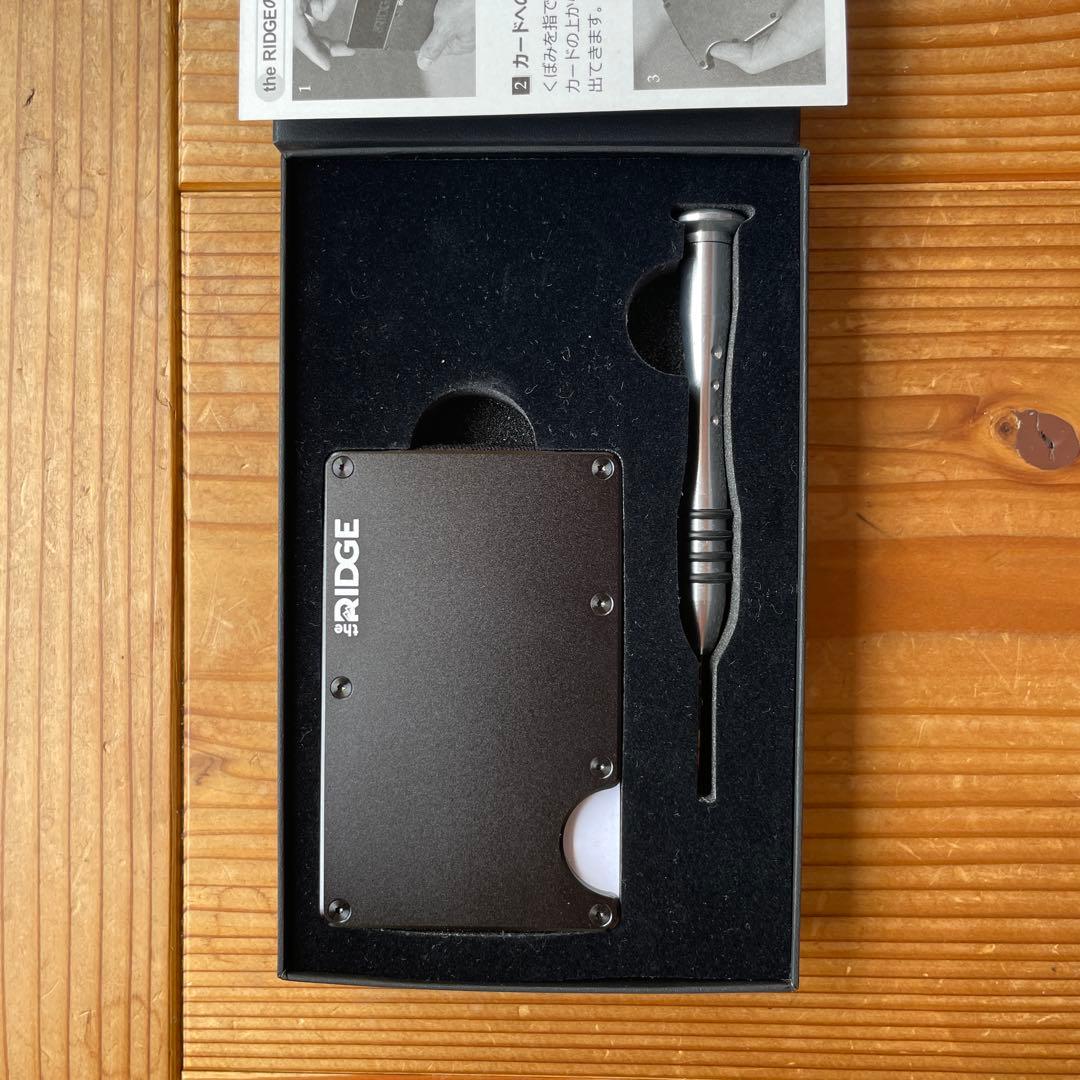 The Ridge マネークリップ&カードケース　マットブラック