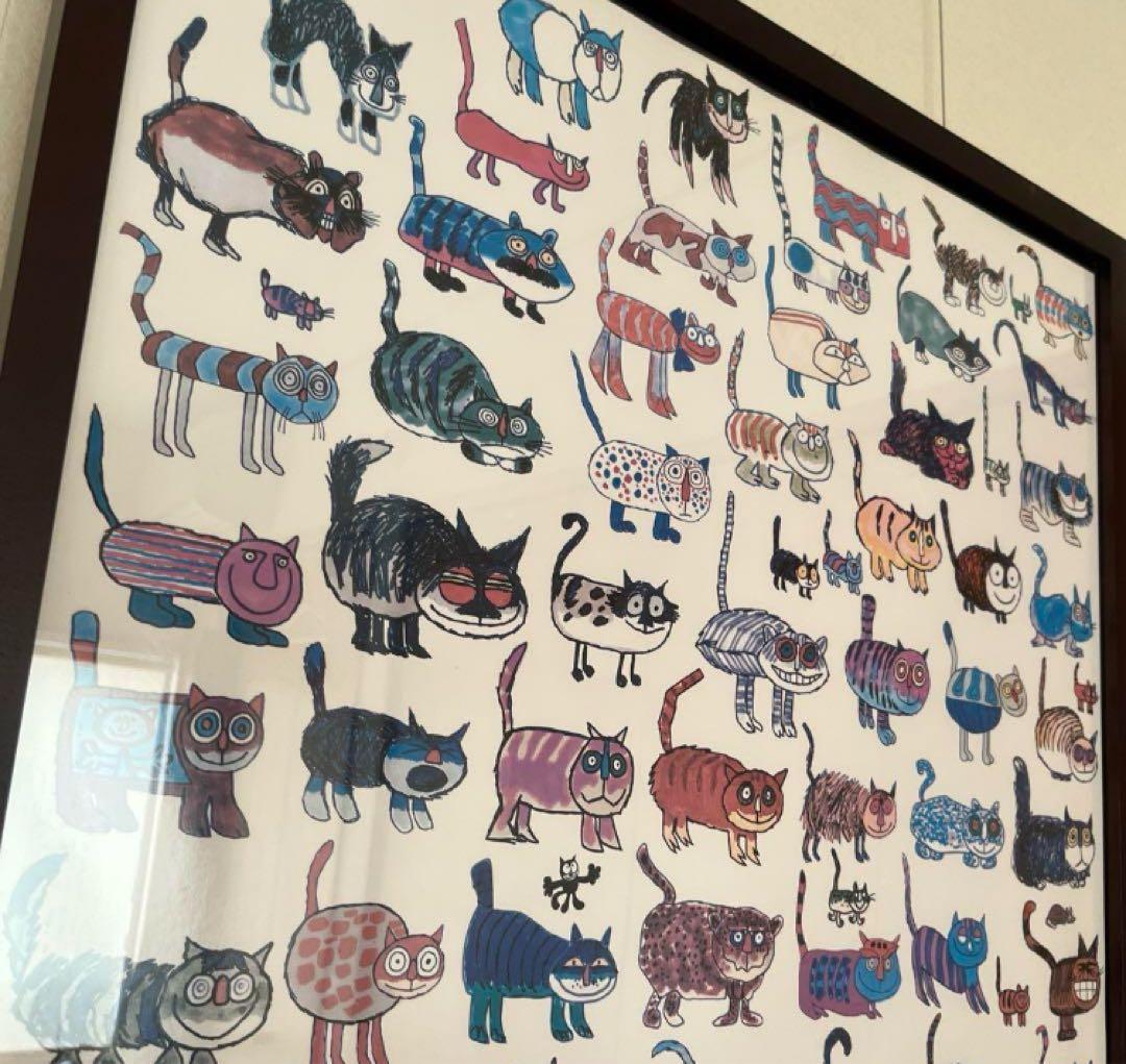 アクタスACTUS 北欧　猫　ポスター　額