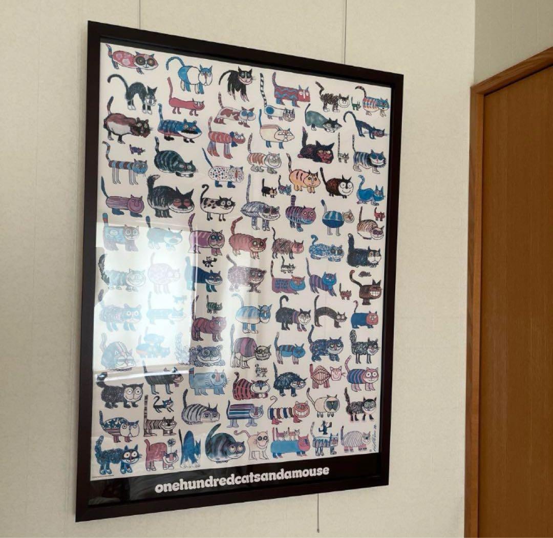 アクタスACTUS 北欧　猫　ポスター　額