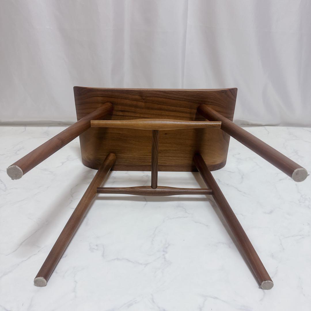 ✨美品✨スツールテーブル サイドテーブル 無垢材 ウォールナット 北欧