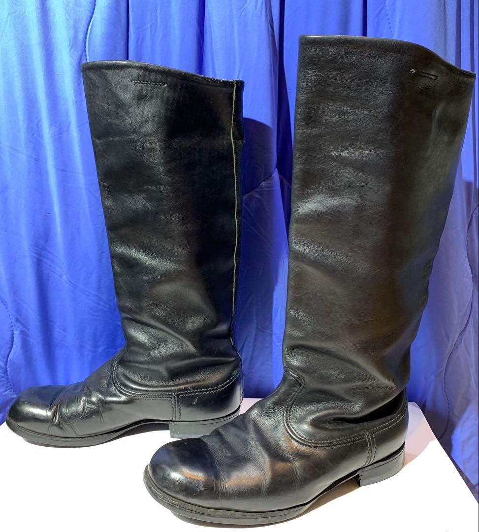 乗馬用 ロングブーツ 本革 Vibramソール ジョッキー.ライディングブーツ