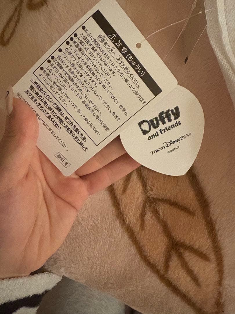 ダッフィーフレンズ　毛布 フォールズサウンドインビテーション