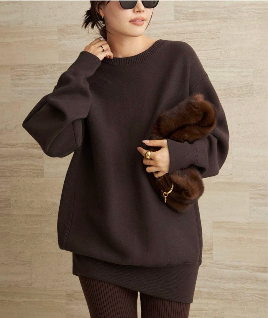 Plage プラージュ les Tendre brown スウェット