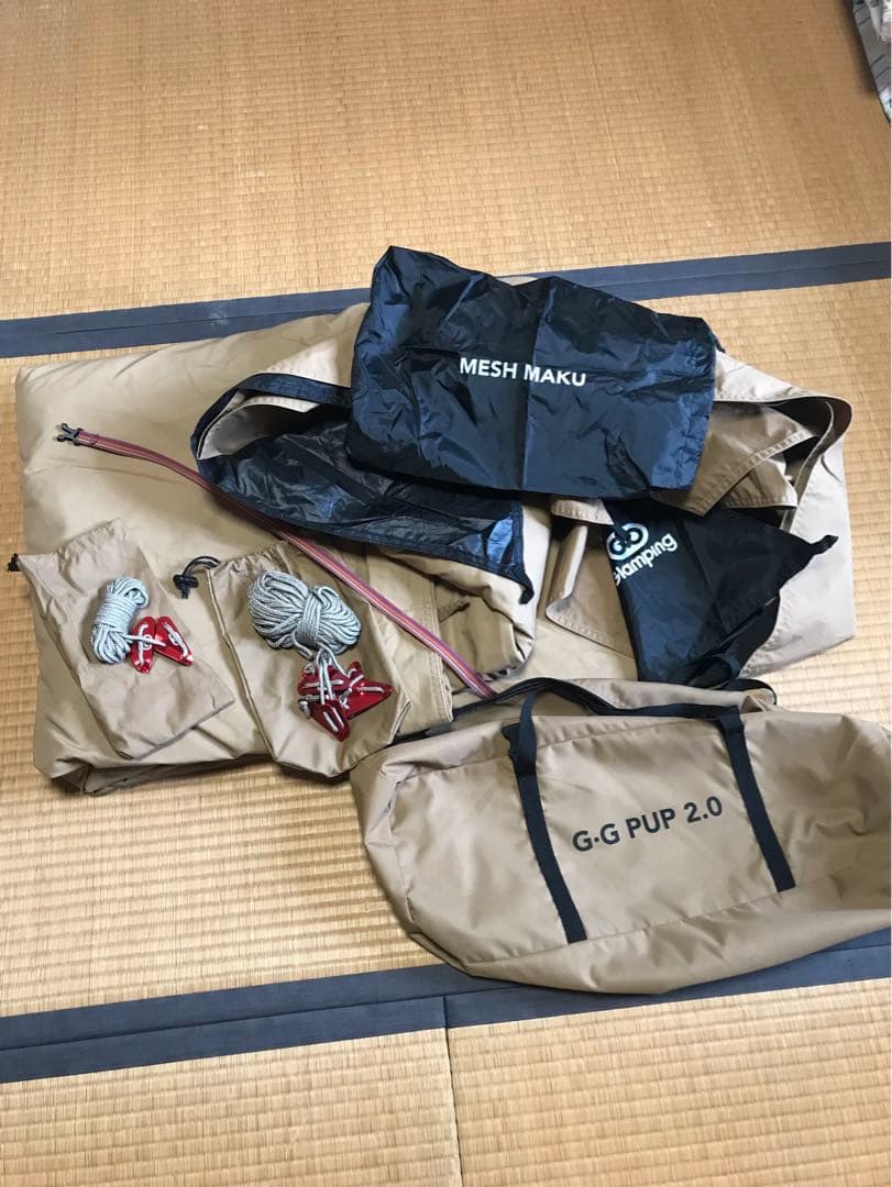 GOGlamping パップテント＋専用オプション＋二又ポール