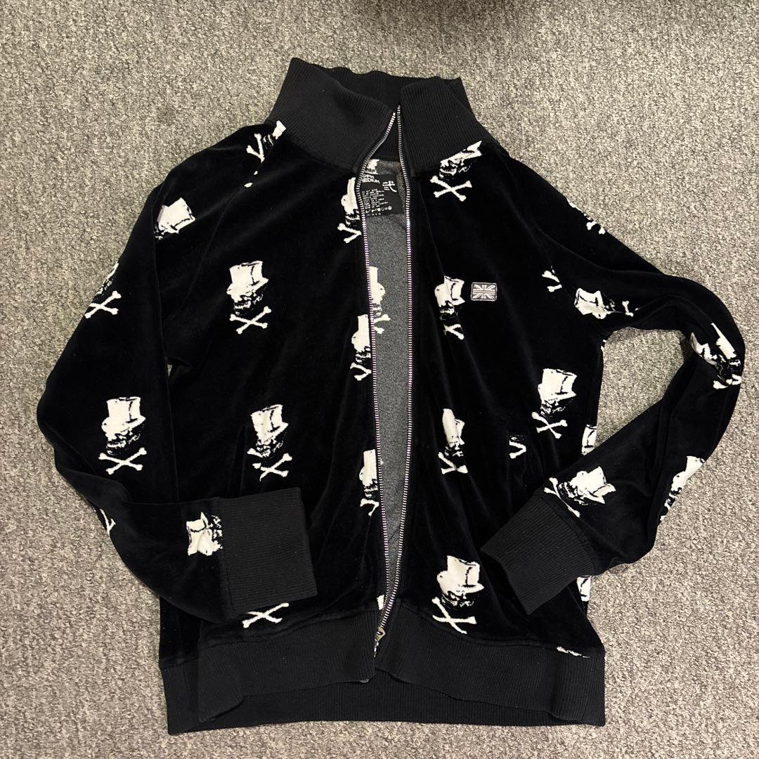 激レア　サンプル品　00s ppfm ベロア　ジャージ　スカル　y2k お兄