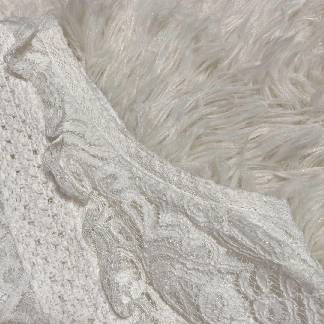 GRACE CONTINENTAL チュールレースワンピース ホワイト F 清楚