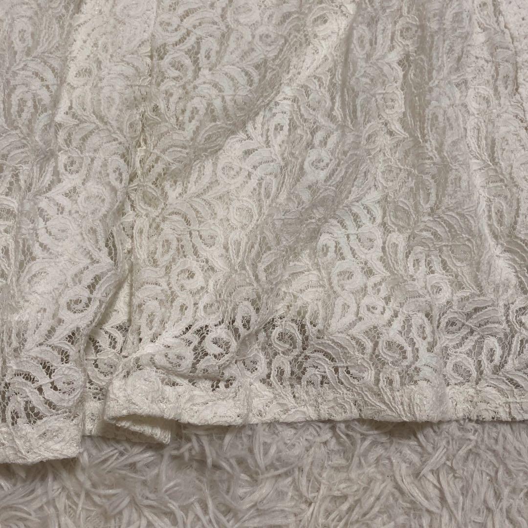 GRACE CONTINENTAL チュールレースワンピース ホワイト F 清楚