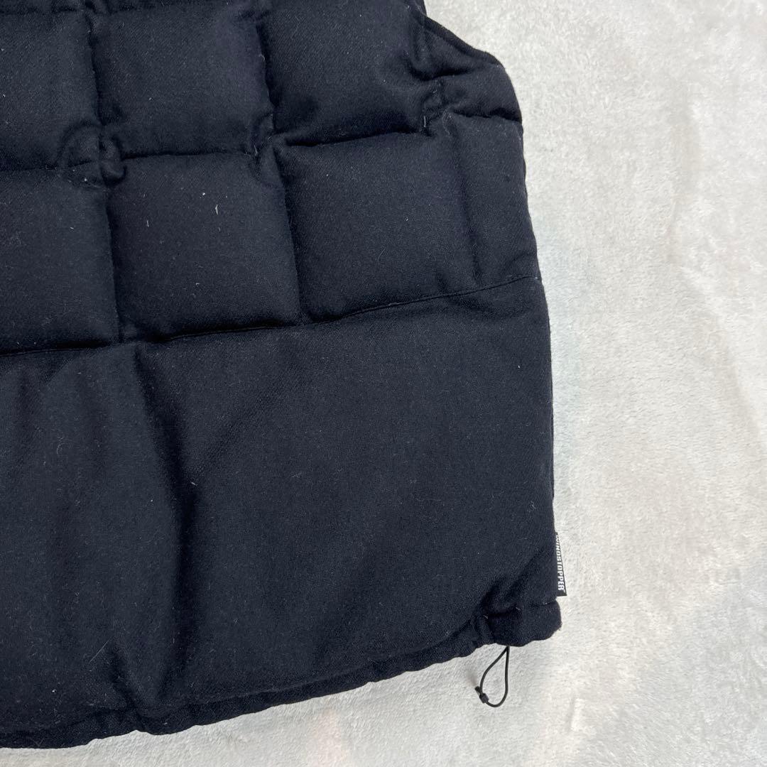 ダブルタップス　大きいサイズ　ダウンベスト　ブラック　XLサイズ