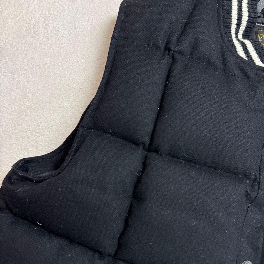 ダブルタップス　大きいサイズ　ダウンベスト　ブラック　XLサイズ