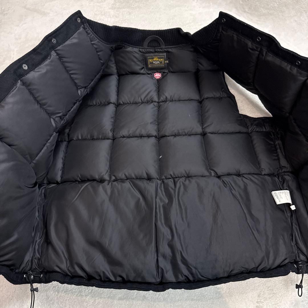 ダブルタップス　大きいサイズ　ダウンベスト　ブラック　XLサイズ