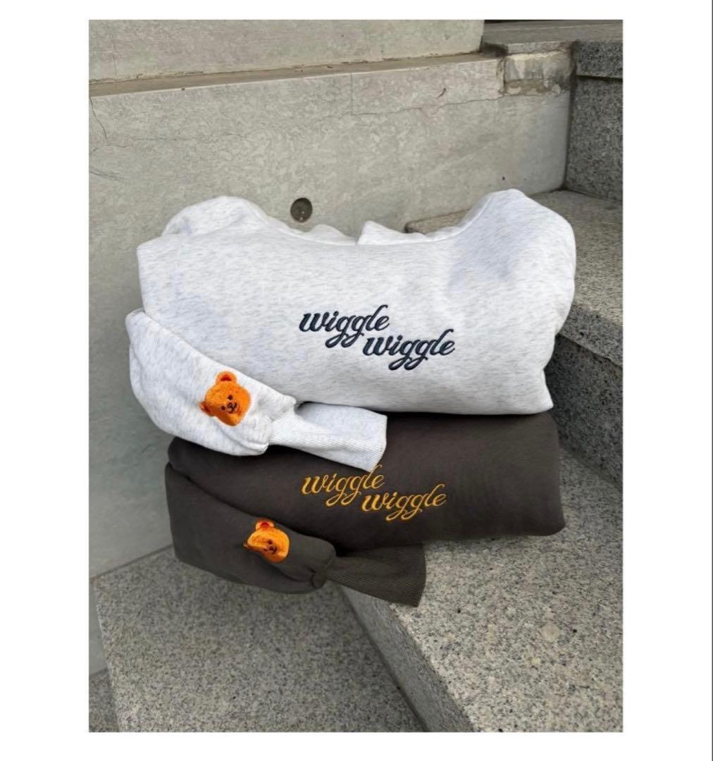 【極美品/完売品】HTH × Wiggle Wiggle コラボフーディ グレー