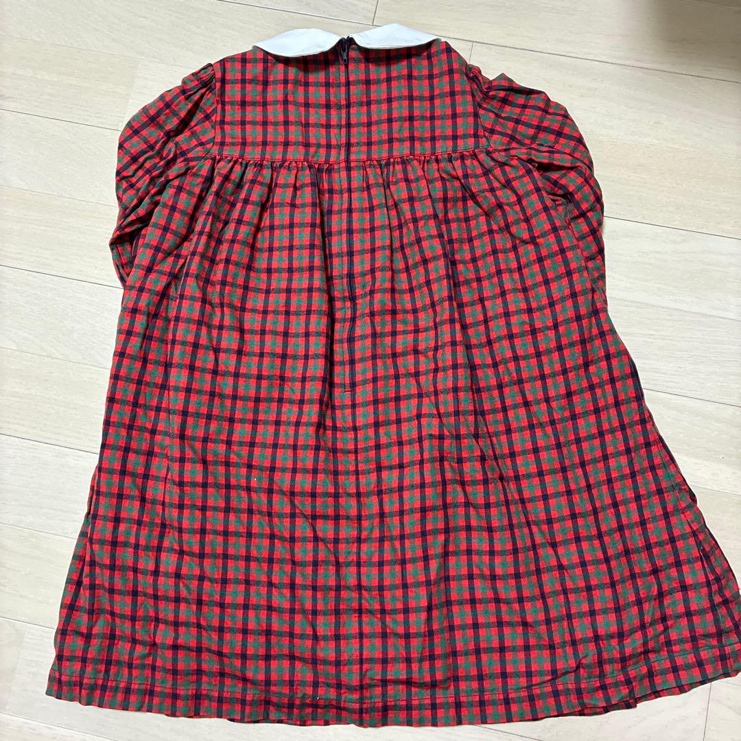 ファミリア　長袖ワンピース　ファミリアチェック　サイズ110