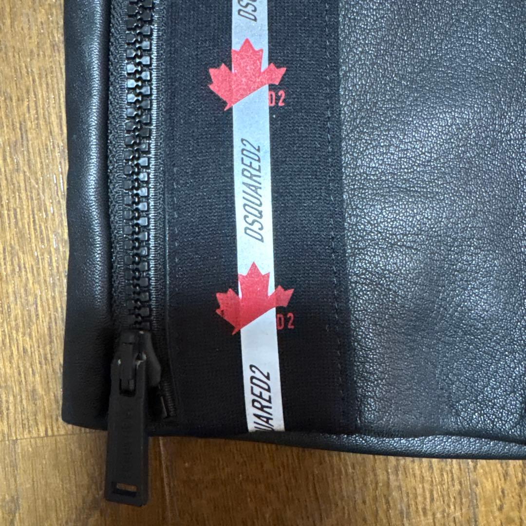 DSQUARED2 レザー パンツ 46 羊革　トラックパンツ