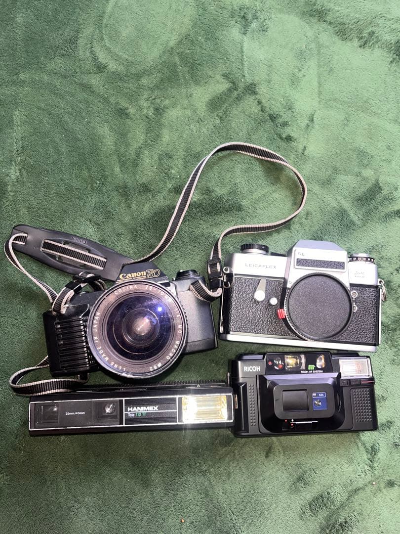 ジャンク品 フィルムカメラ 4台 まとめ売り leica ricoh canon