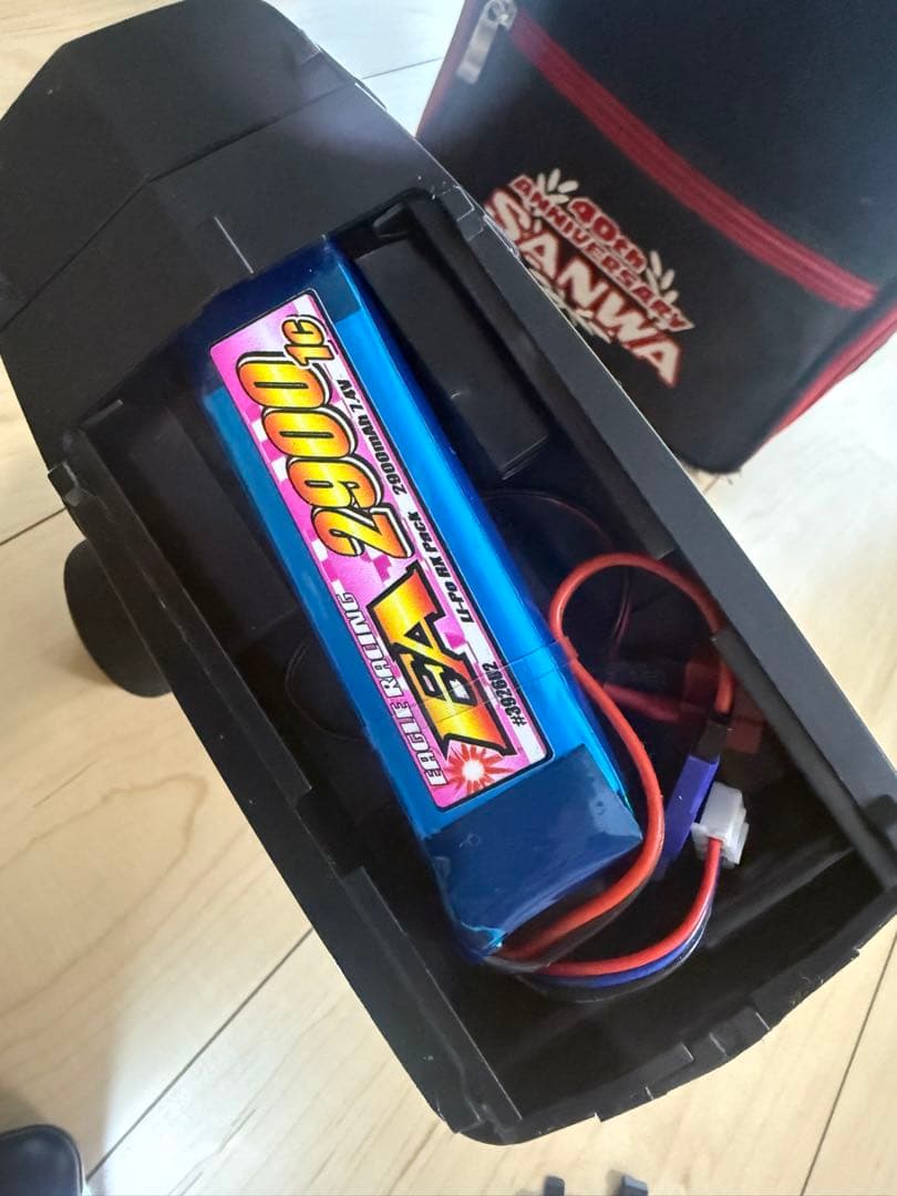 SANWA M12 送信機 受信機　取扱説明書、 リポ、プロポバック、付き