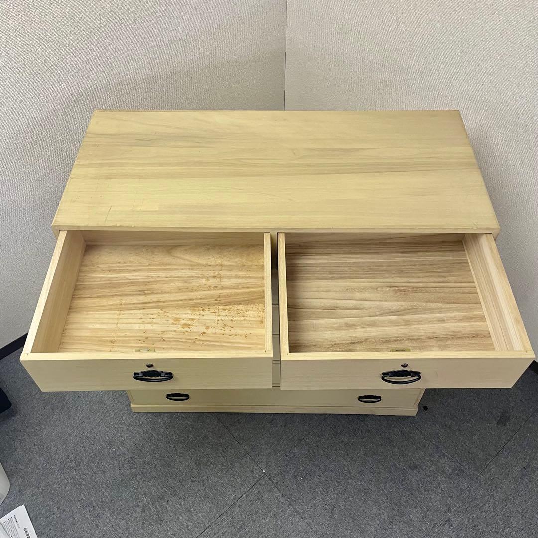 桐タンス 天然木 6段 日本製 高塚桐材商店 和箪笥 チェスト　M