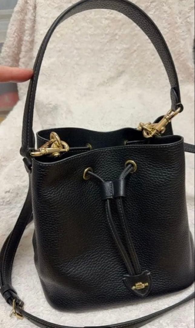 コーチ アウトレット ローアンバケットバッグ 黒ブラック