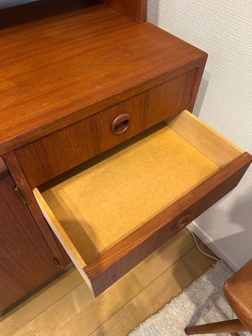 北欧チークビンテージキャビネット ブックシェルフ