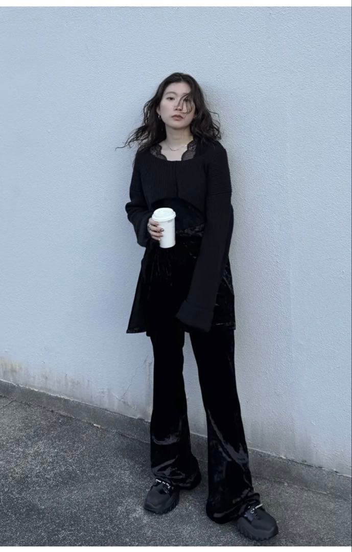 トップス ameri COMBINATION LACE TOP