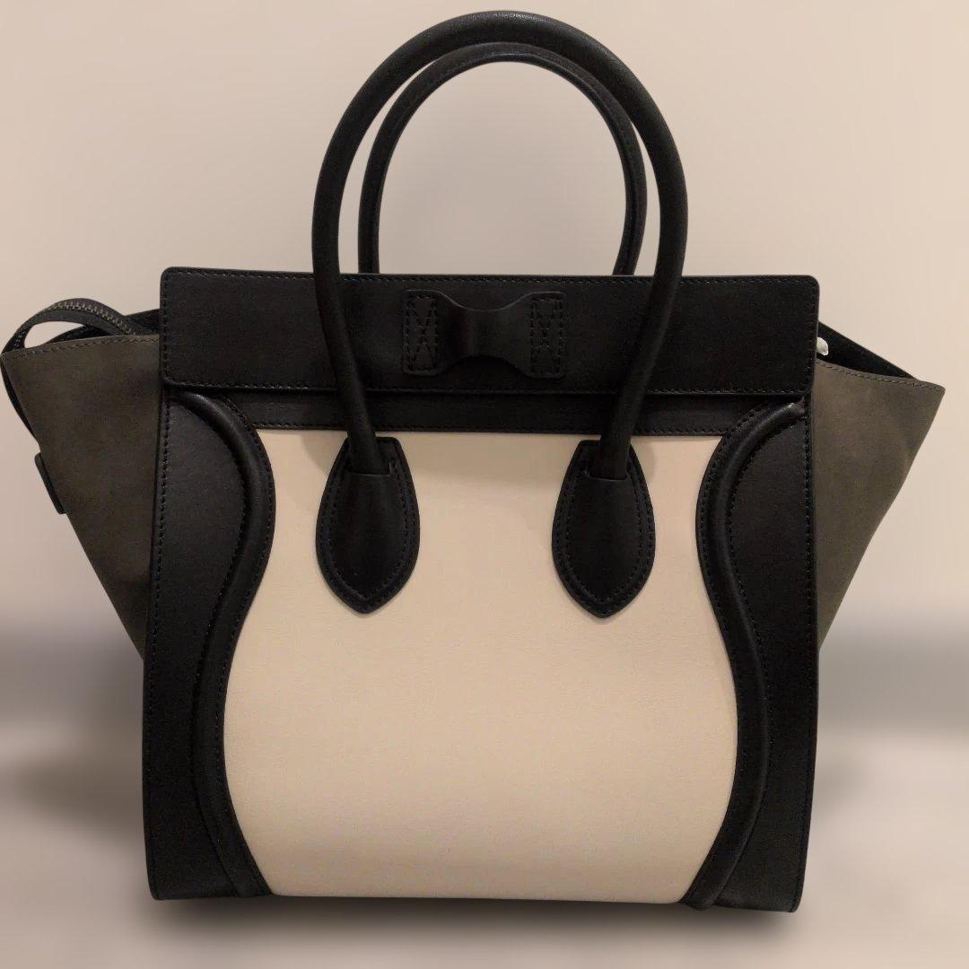 T*A様 新品　セリーヌ ラゲージ ミニショッパー スエード×レザー 正規品