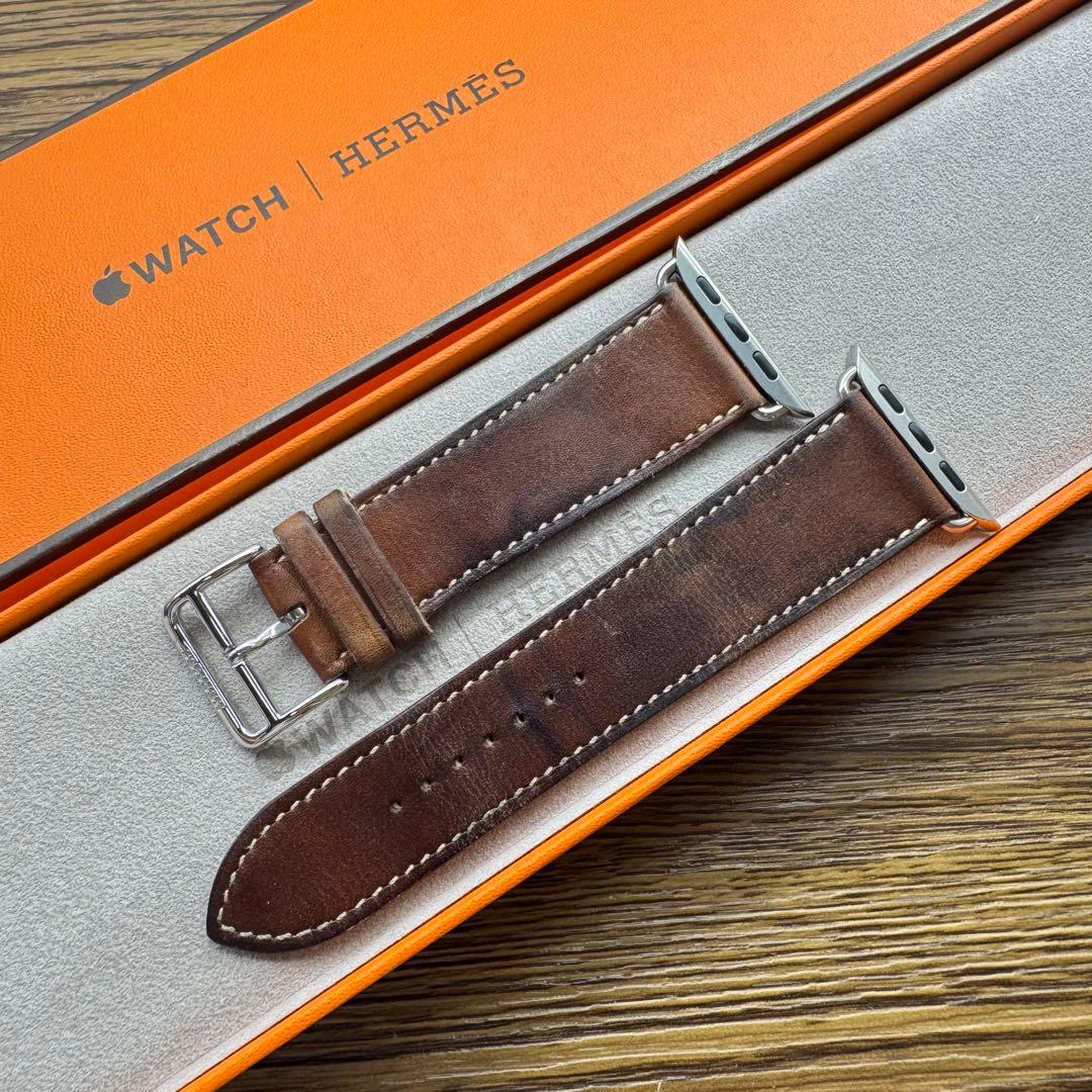 2520 Apple Watch エルメス　フォーヴ　ブラウン　レザー