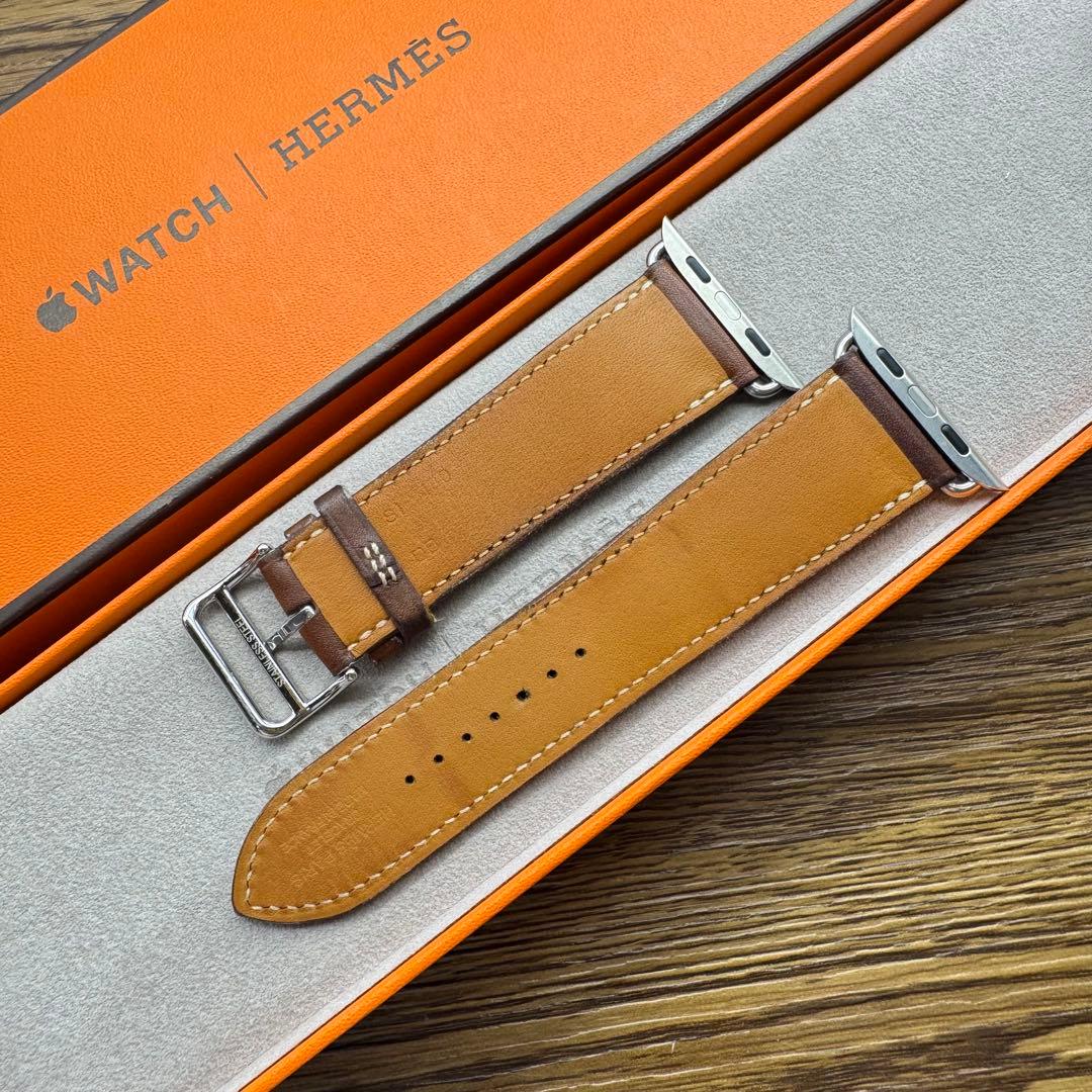 2520 Apple Watch エルメス　フォーヴ　ブラウン　レザー