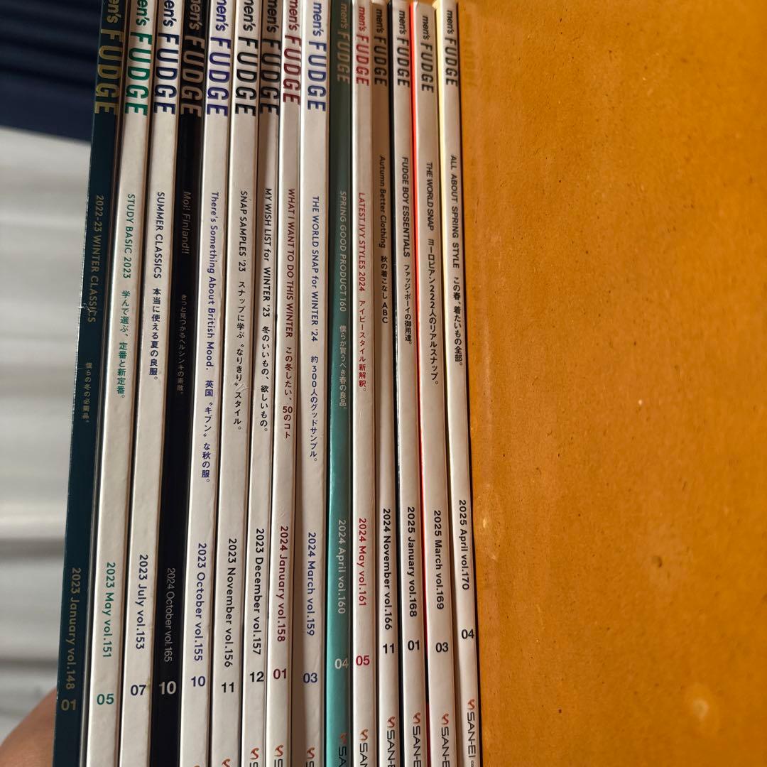 men's FUDGE 複数号セット