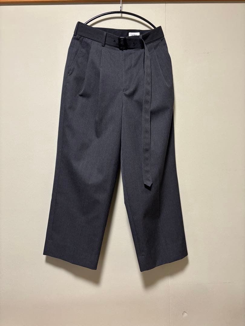 パンツ THE RERACS25AW THE SLACKS BELTED 2TUCK